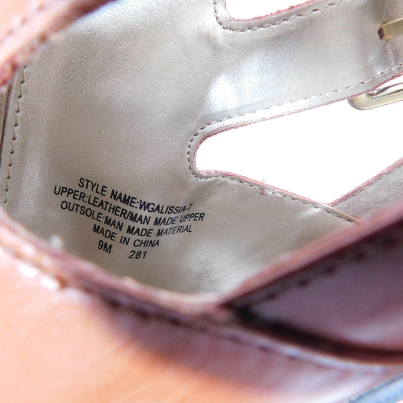 Guess Women's Brown Peeptoe Heels CL2719 0120 - Picture 6 of 8